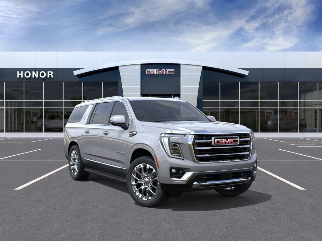 2026 GMC Yukon XL Elevation in Sterling Metallic — front three-quarter view
