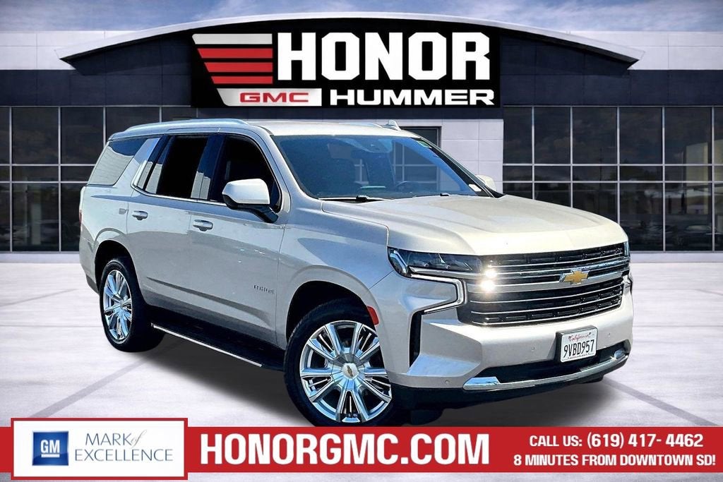 2023 Chevrolet Tahoe LT in Empire Beige Metallic — front three-quarter view