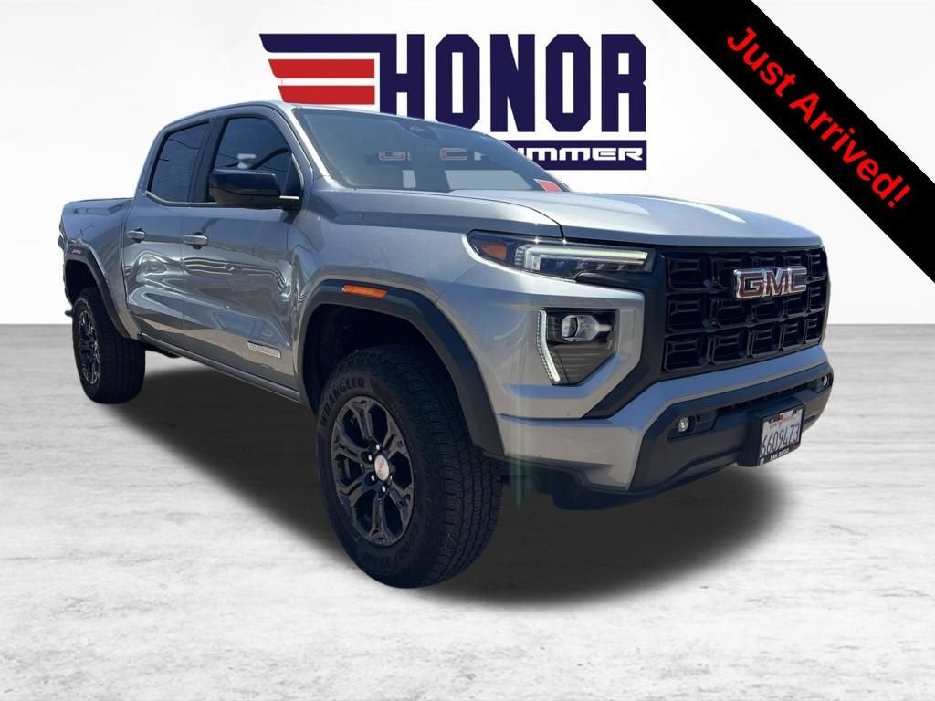 2024 GMC Canyon Elevation in Sterling Metallic — front three-quarter view
