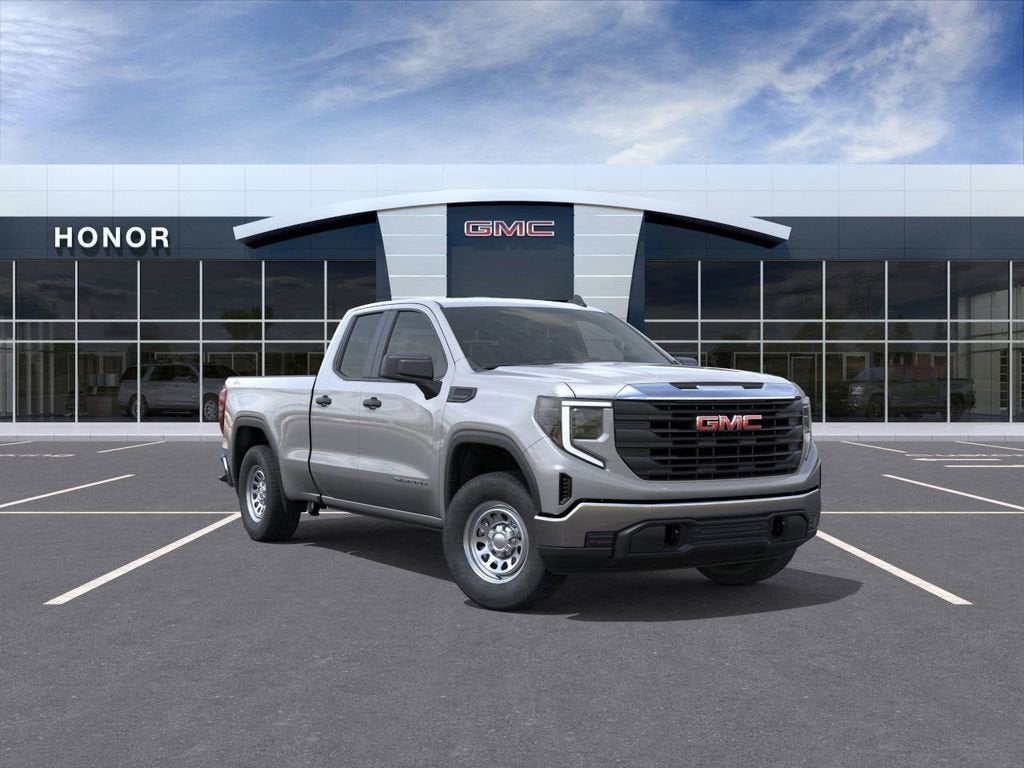 2026 GMC Sierra 1500 Pro in Sterling Metallic — front three-quarter view