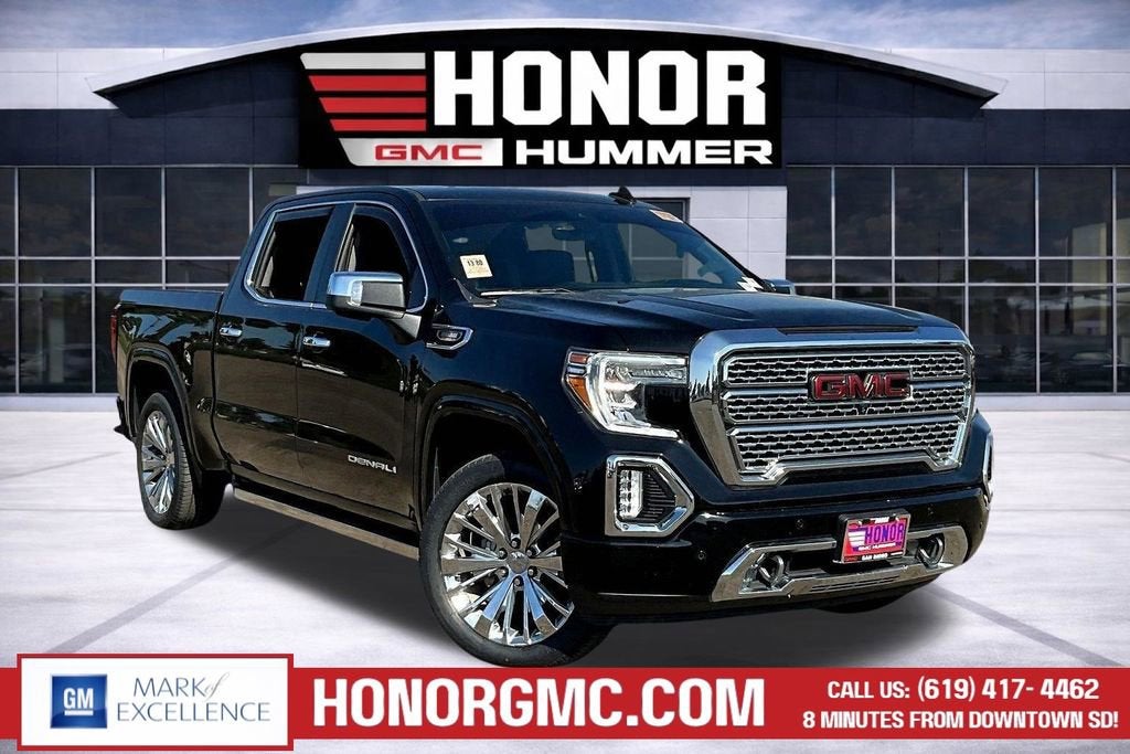 2022 GMC Sierra 1500 Limited Denali in Onyx Black — front three-quarter view