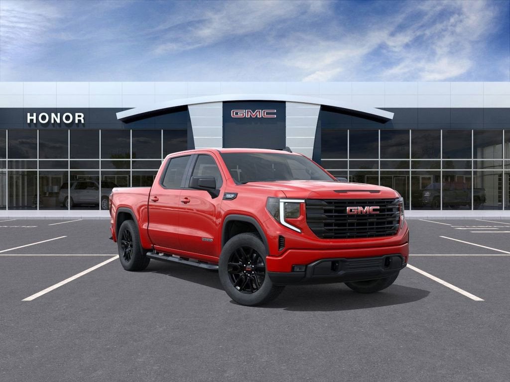 2026 GMC Sierra 1500 Elevation in Cardinal Red — front three-quarter view