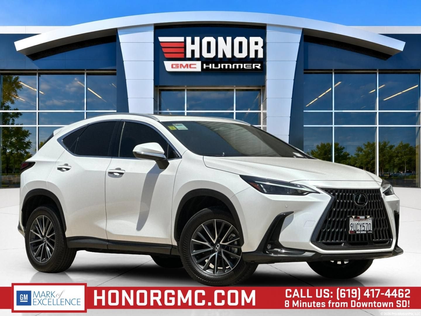 2025 Lexus NX NX 250 Premium in White — front three-quarter view