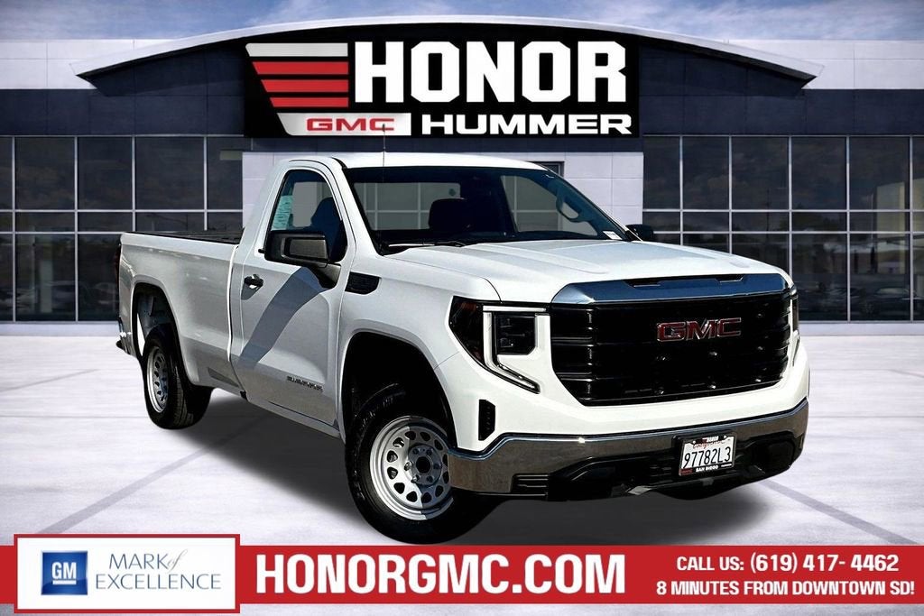 2022 GMC Sierra 1500 Pro in Summit White — front three-quarter view